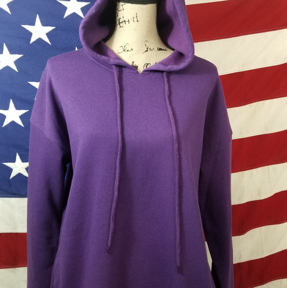 Zenana Outfitters Purple Oversized Hoodie S/M